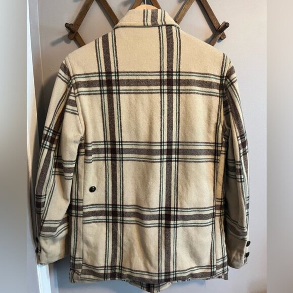 Vintage Woolrich full zip wool jacket awesome plaid lots of pockets M unisex - Picture 6 of 11
